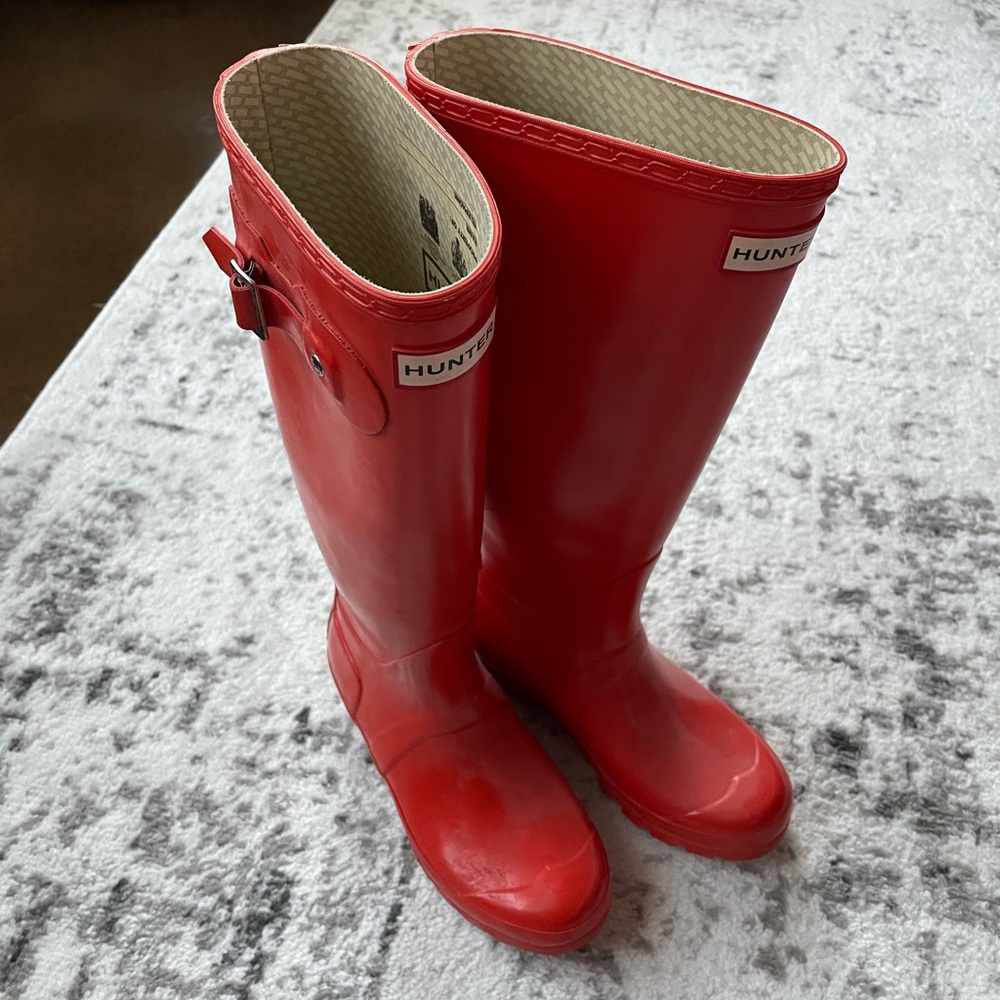 Red Hunter Rain Boots